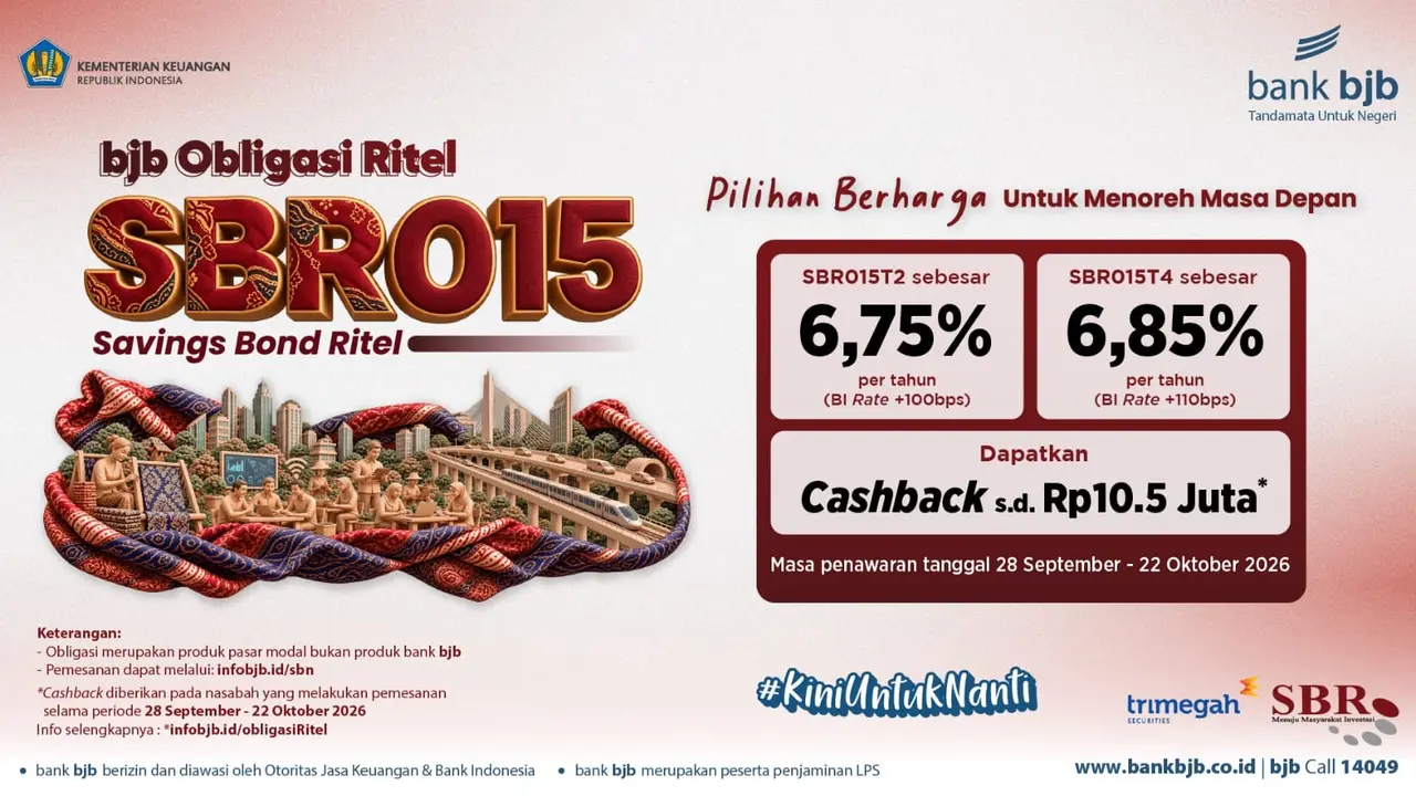 SBR015 Jadi Alternatif Investasi, bank bjb Perluas Akses SBN Ritel bagi Masyarakat